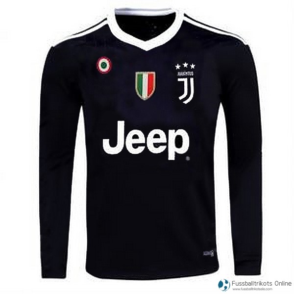 Juventus Trikot ML Torwart 2017-18 Schwarz Fussballtrikots Günstig